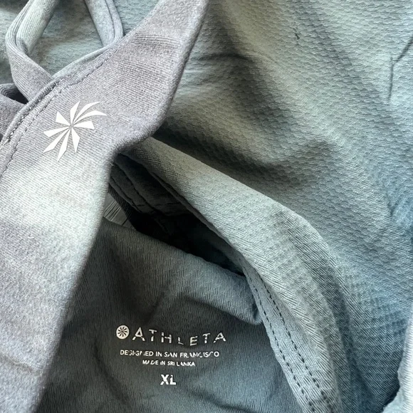 ATHLETA Exhale Printed Bra Gray Size XL - Picture 2 of 3